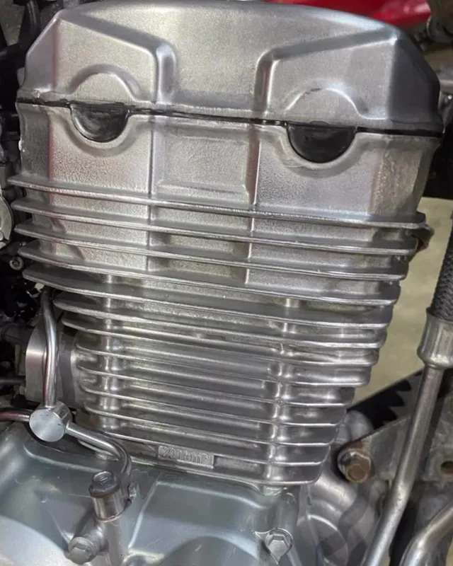 Motor da Honda XRE depois do clareamento